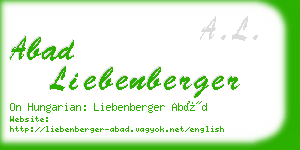 abad liebenberger business card